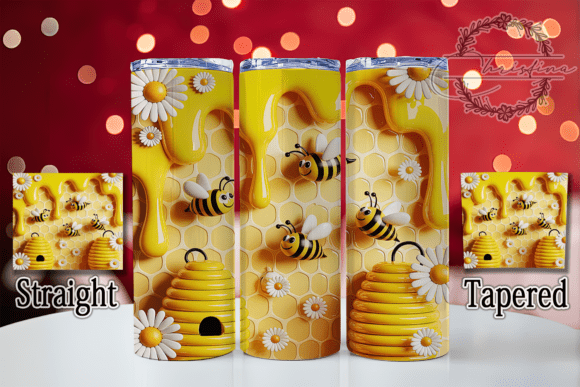 3D Inflated Honey Bee Tumbler Design Review