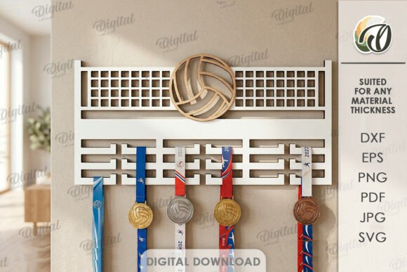3D Medal Holder Laser Cut: Elevate Your Achievements with Custom Digital Designs