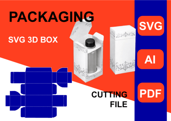 3D Svg Box Template Packaging