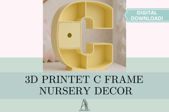 Letter C Organizer STL 3D Print