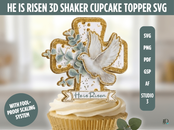 Mastering the He is Risen 3D Shaker Cupcake Topper: A Guide to Boutique Religious Paper Architecture