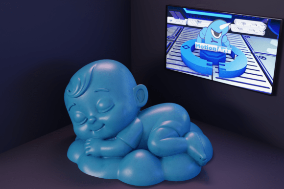 Sleeping Baby in 3D: A Practical Review of a Delicate STL Asset