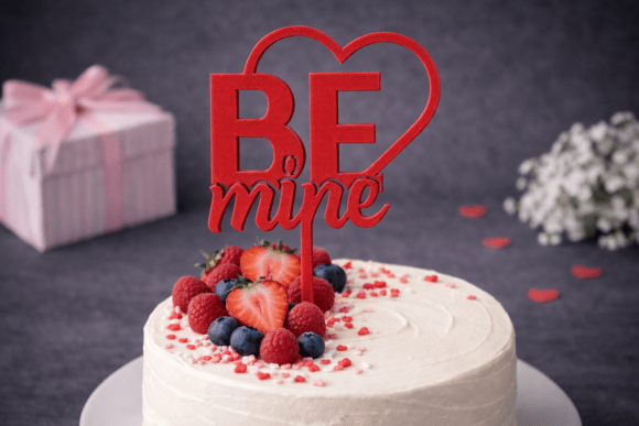 Transform Your Valentine’s Day Dessert with the 3D BE Mine Cake Topper